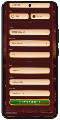 Magius Casino Press Create Account