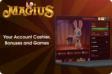 Magius Сasino Your Account Cashier, Bonuses and Games