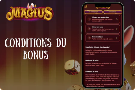 Conditions du bonus Magius