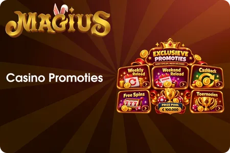 Cashback, reloadbonussen en toernooien binnen Magiuscasino.