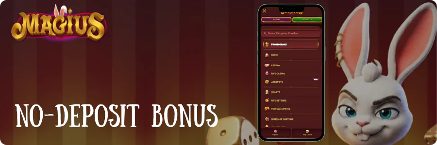 No-deposit bonus Magius